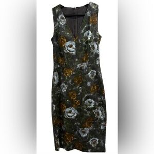Dolce & Gabbana Black and Gold Floral Dress
